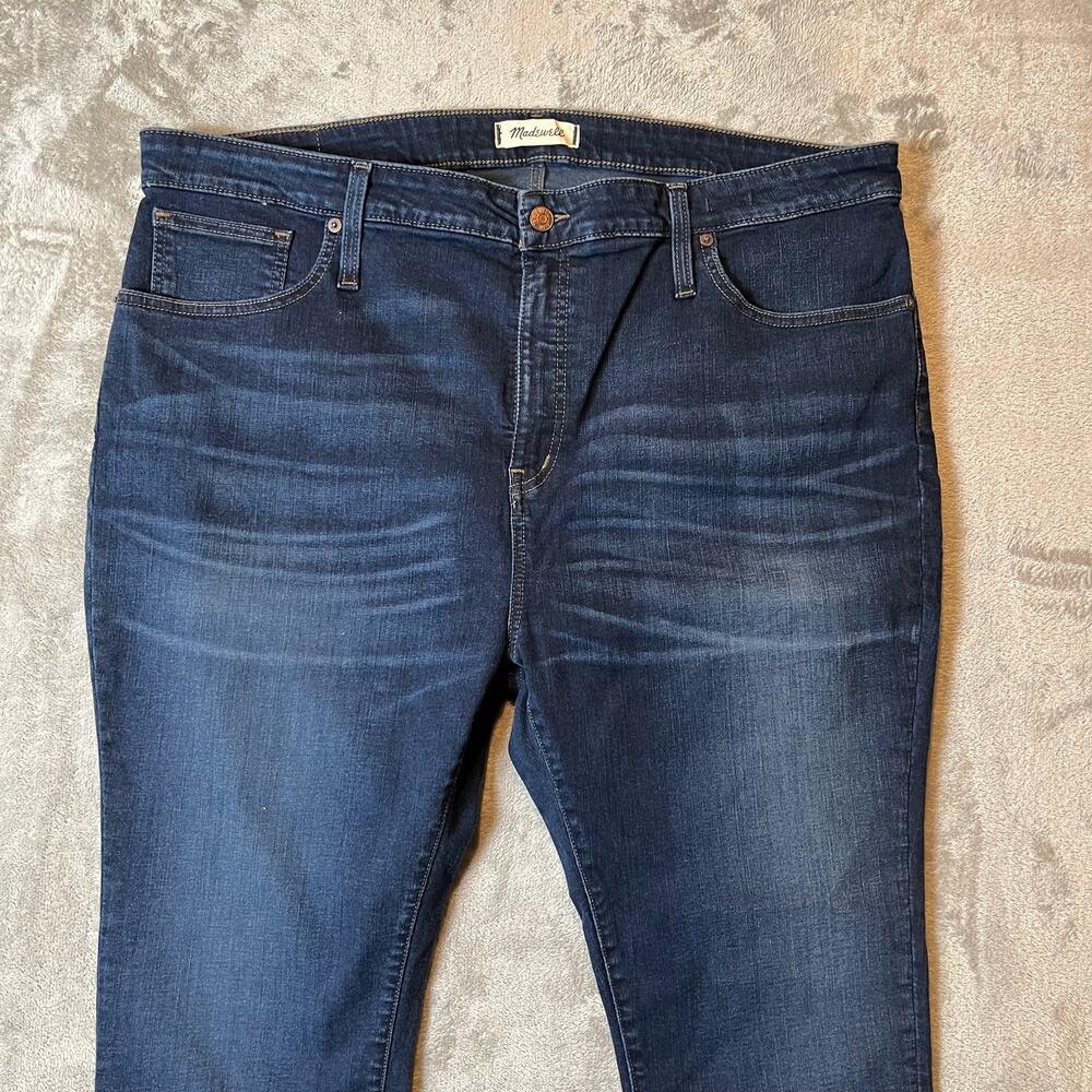 Madewell Petite Curvy High-Rise Skinny Blue Jeans in Hayes Wash Size 35P Women's - Picture 2 of 9
